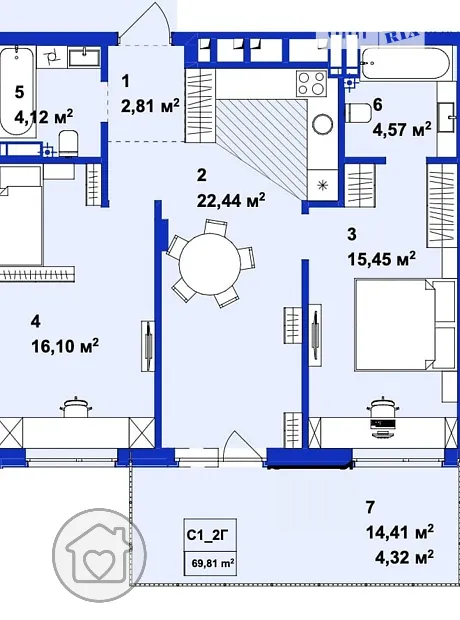 Квартира на вул. Українська в Києві, ID 242837, фото №20