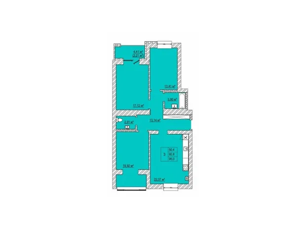 Квартира на вул. Конякіна, 3Д в Луцьк, ID 243501, фото №2