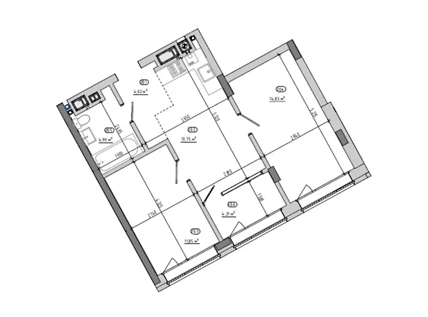 Квартира на вул. Величковського, 7Б в Львові, ID 179927, фото №2