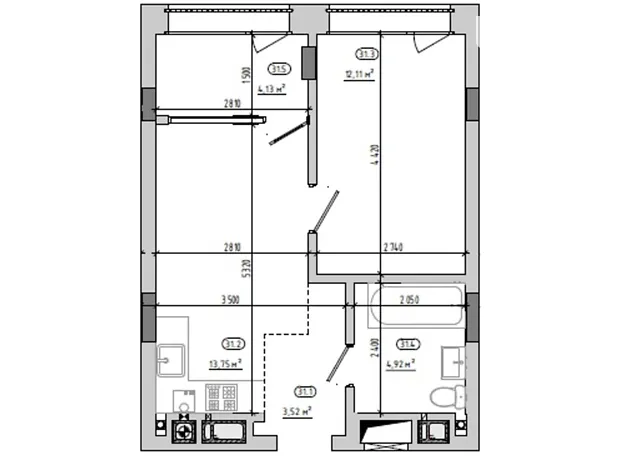 Квартира на вул. Величковського, 7Б в Львові, ID 411928, фото №8
