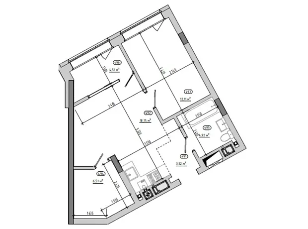Квартира на вул. Величковського, 7Б в Львові, ID 166201, фото №2