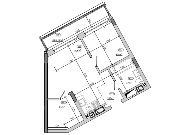 Квартира на вул. Величковського, 7Б в Львові, ID 173408, фото №2