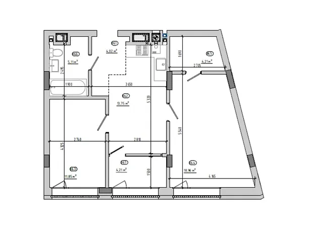 Квартира на вул. Величковського, 7Б в Львові, ID 178560, фото №2
