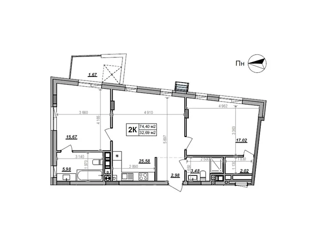 Квартира на вул. Героїв Крут в Львові, ID 306119, фото №1