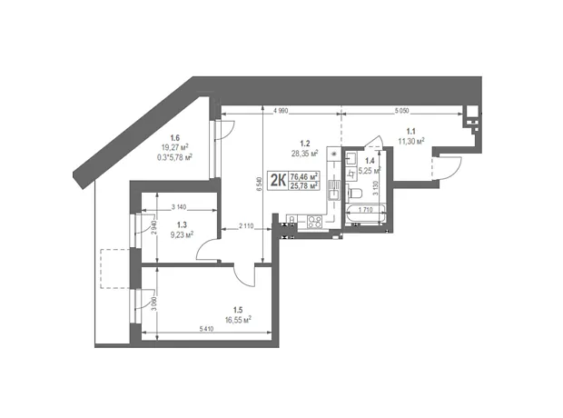 Квартира на вул. Лисеницька в Львові, ID 272732, фото №2