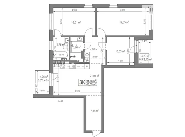 Квартира на вул. Лисеницька в Львові, ID 177302, фото №2