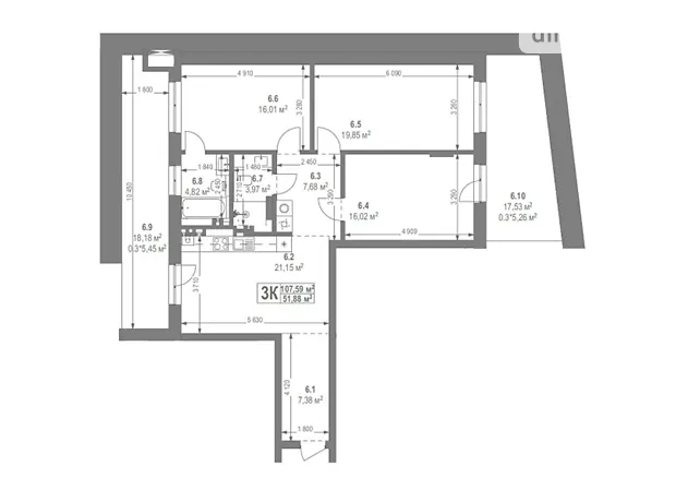 Квартира на вул. Лисеницька в Львові, ID 165898, фото №2