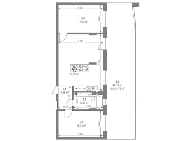Квартира на вул. Лисеницька в Львів, ID 207335, фото №2