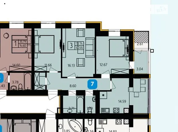 Квартира на вул. Степана Бандери, 36 в Хмельницькому, ID 233406, фото №11