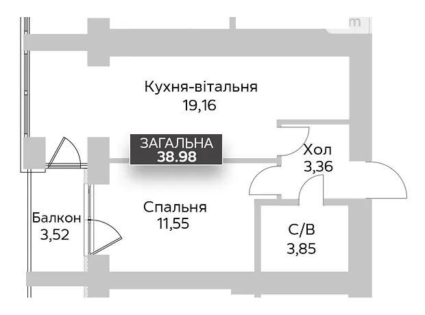 Квартира на вул. Соборна, 1 в Києві, ID 307989, фото №13