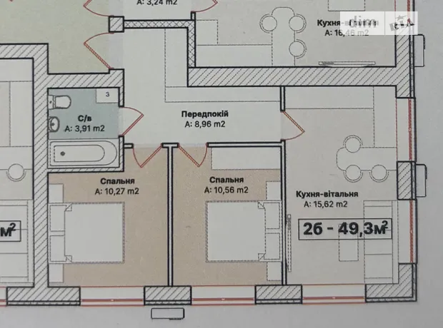 Квартира на вул. Соборна, 33 в Києві, ID 231861, фото №8