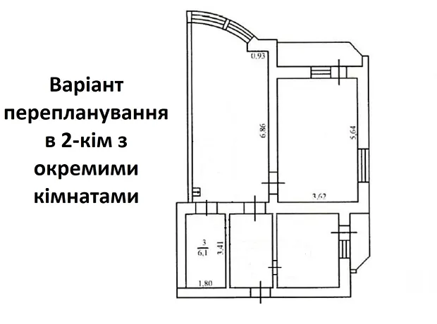 Квартира на вул. Тростянецька, 49 в Києві, ID 194067, фото №30
