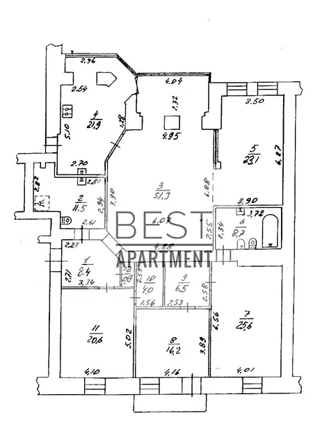 Квартира на пров. Івана Козловського, 5 в Києві, ID 194111, фото №47