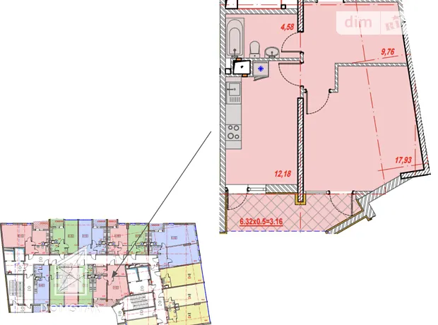 Квартира на вул. Косвена 64/66 в Одесі, ID 181535, фото №2