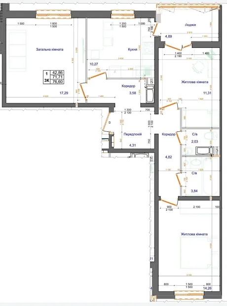 Квартира на вул. Доківська, 10 в Києві, ID 313062, фото №1
