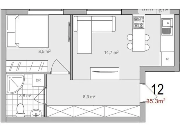 Квартира на вул. Поліська, 4 в Києві, ID 225055, фото №1