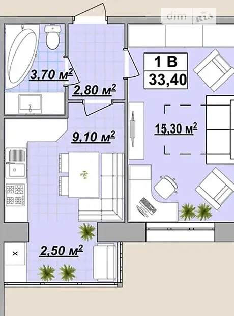 Квартира на вул. Княгинин, 44 в Івано-Франківську, ID 287005, фото №4