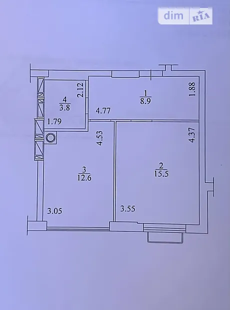 Квартира на вул. Матвія Донцова, 21 в Києві, ID 245926, фото №2