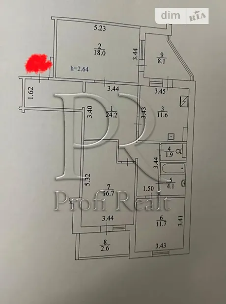 Квартира на вул. Урлівська, 38А в Києві, ID 260981, фото №21