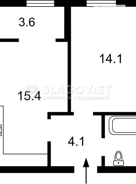 Квартира на вул. Михайла Максимовича в Києві, ID 185077, фото №32
