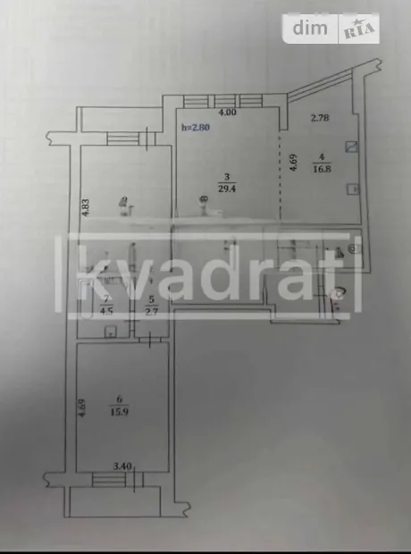 Квартира на просп. Миколи Бажана, 12 в Києві, ID 180933, фото №22