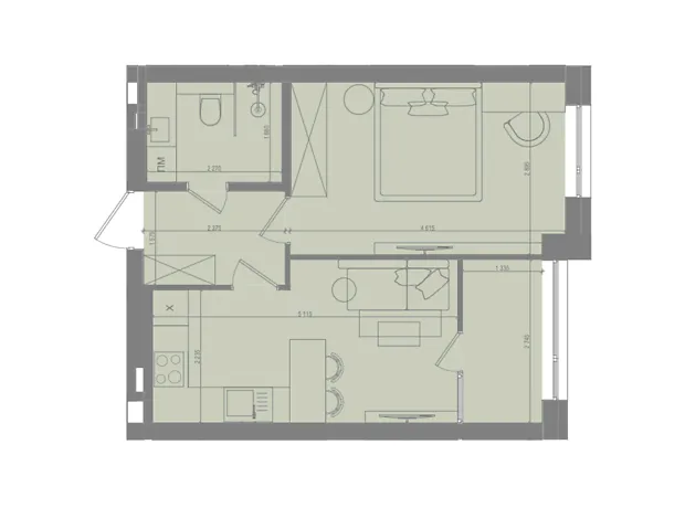 Квартира на вул. Матвія Донцова, 25 в Києві, ID 238937, фото №1