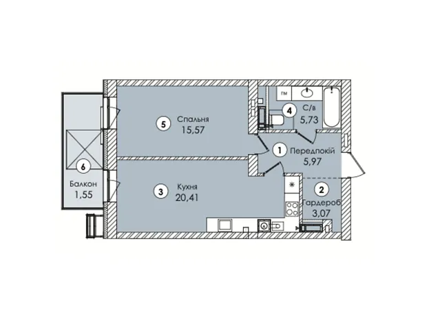 Квартира на вул. Боголюбова, 43 в Києві, ID 235030, фото №1