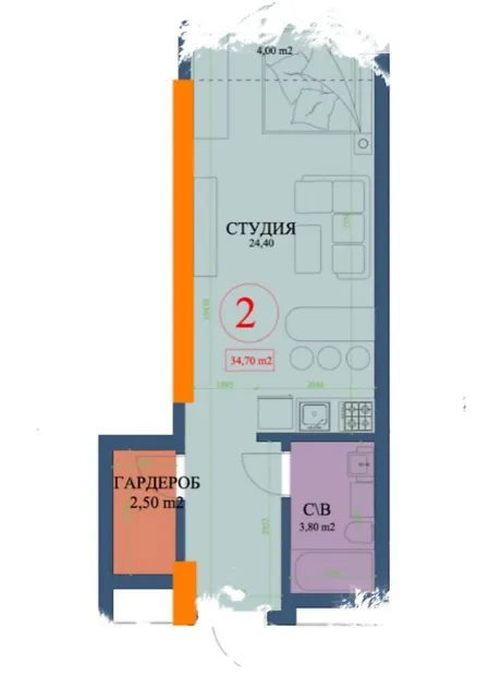 Квартира на вул. Куликівська, 32 в Харкові, ID 182490, фото №7