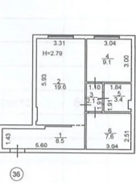Квартира на вул. Поліська, 4 в Києві, ID 241384, фото №2
