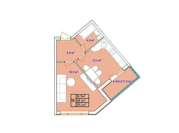 Квартира на вул. Перекопської дивізії дорога, 118А в Одеса, ID 194753, фото №2