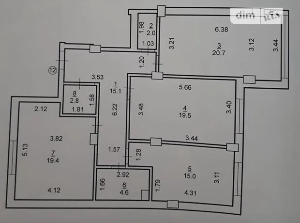 Квартира на вул. Хіміків, 28 в Івано-Франківську, ID 171787, фото №6