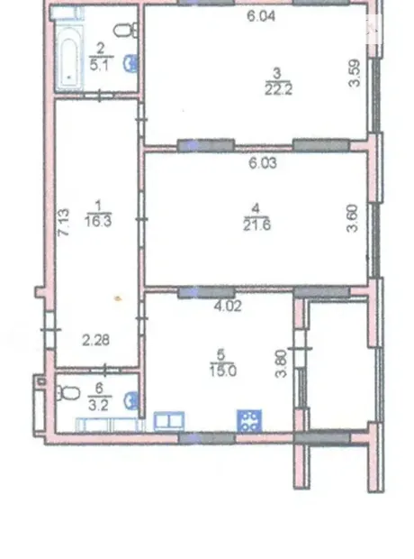 Квартира на вул. Лейпцизька, 13А в Києві, ID 185227, фото №10