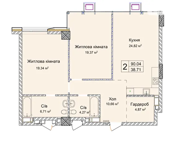 Квартира на вул. Андрія Верхогляда, 30 в Києві, ID 168052, фото №8
