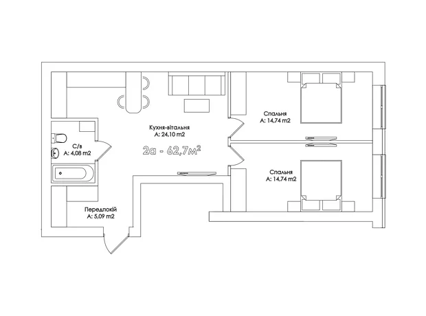 Квартира на вул. Соборна, 35 в Києві, ID 232250, фото №5