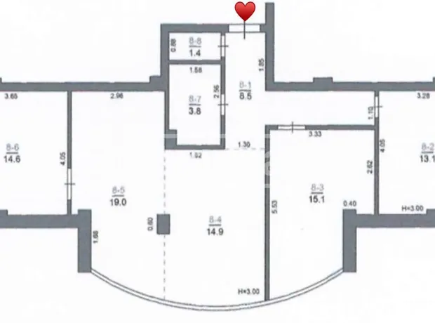 Квартира на вул. Мирна 2/1 в Києві, ID 182109, фото №19