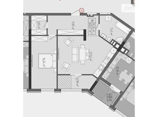 Квартира на вул. Бордуляка в Тернополі, ID 237004, фото №2
