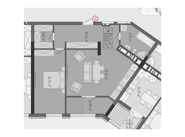 Квартира на вул. Бордуляка в Тернопіль, ID 219464, фото №1