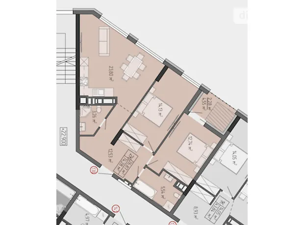 Квартира на вул. Бордуляка в Тернополі, ID 231647, фото №2