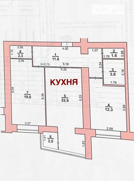 Квартира на вул. Лісогринівецька, 34 в Хмельницькому, ID 408644, фото №4