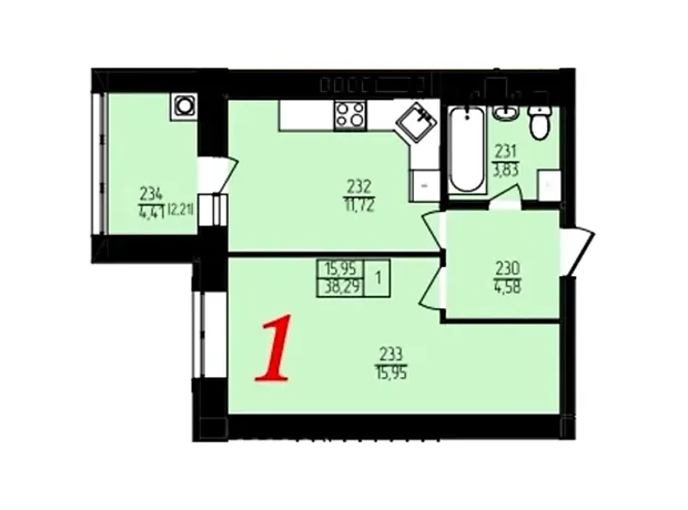 Квартира на пров. Франка Івана, 8 в Хмельницькому, ID 276802, фото №6