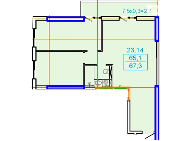Квартира на вул. Генуезька, 1Ж в Одесі, ID 207466, фото №2