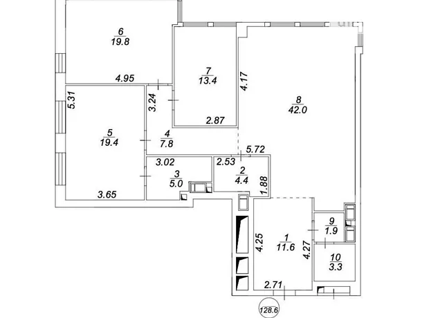 Квартира на вул. Василя Тютюнника, 39 в Києві, ID 166538, фото №26