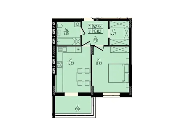 Квартира на вул. Кам'янецька, 137А в Хмельницький, ID 315514, фото №1