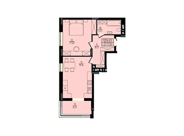 Квартира на вул. Кам'янецька, 137А в Хмельницькому, ID 232795, фото №2