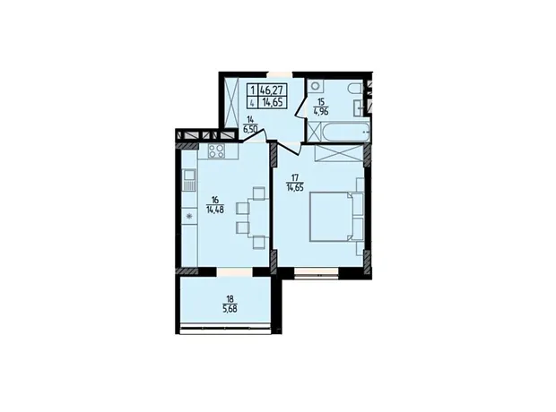 Квартира на вул. Кам'янецька, 137А в Хмельницький, ID 315516, фото №1