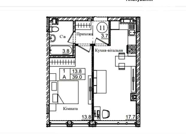Квартира на вул. Володимирська, 2Б в Києві, ID 306805, фото №13