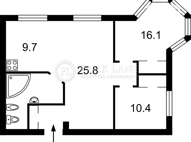 Квартира на вул. Хрещатик, 23 в Києві, ID 164758, фото №17