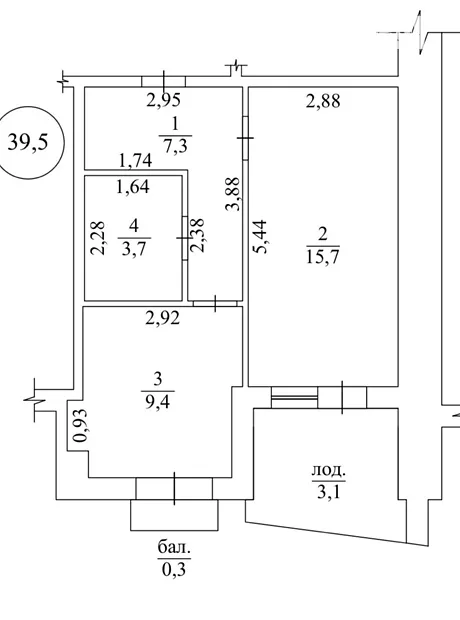 Квартира на вул. Перлинна, 39Б в Одесі, ID 306232, фото №9
