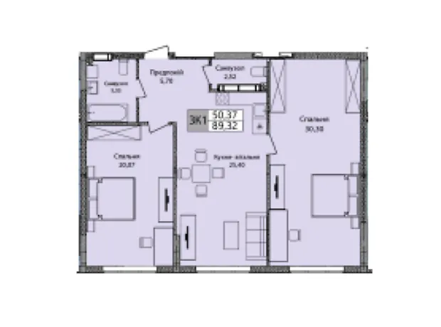 Квартира на шосе Харківське, 210 в Києві, ID 198083, фото №2