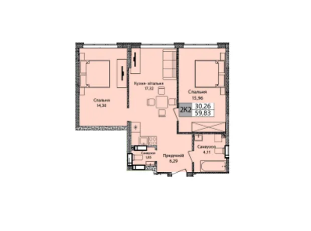 Квартира на шосе Харківське, 210 в Києві, ID 192600, фото №2